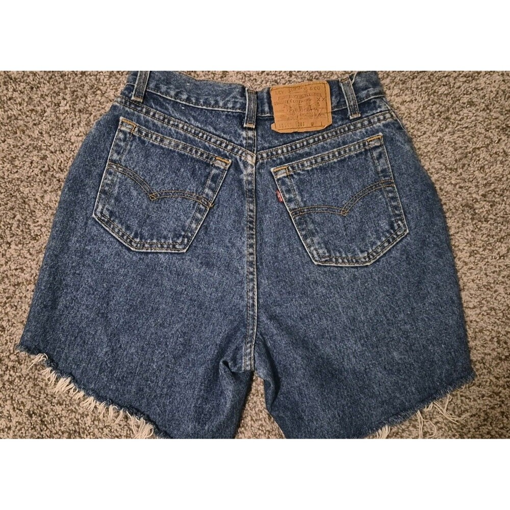 Levi’s VTG Y2K Orange Tab Relaxed Fit  Denim Shorts Baggy Skater , 25 Waist